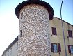 La torre circolare a ovest del castello