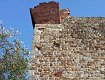 L’angolo ovest della Rocca con la torre di vedetta in laterizio