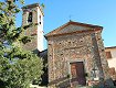 La facciata della chiesa di San Nicola. Al suo posto originariamente c’era la porta ovest del castello