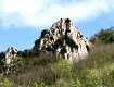 La parete rocciosa dell'area della rocca, dal sito http://kitalpha.altervista.org